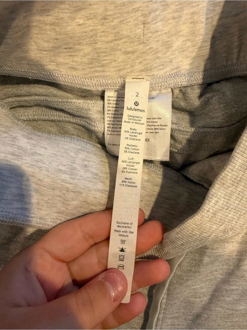 lululemon athletica Heather Gray Jogger Pants